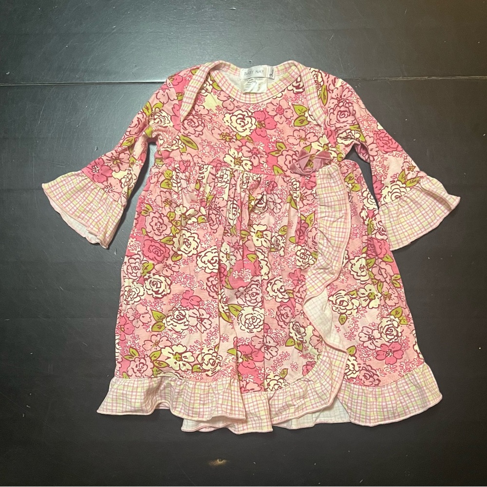 Baby Nay floral long sleeve dress